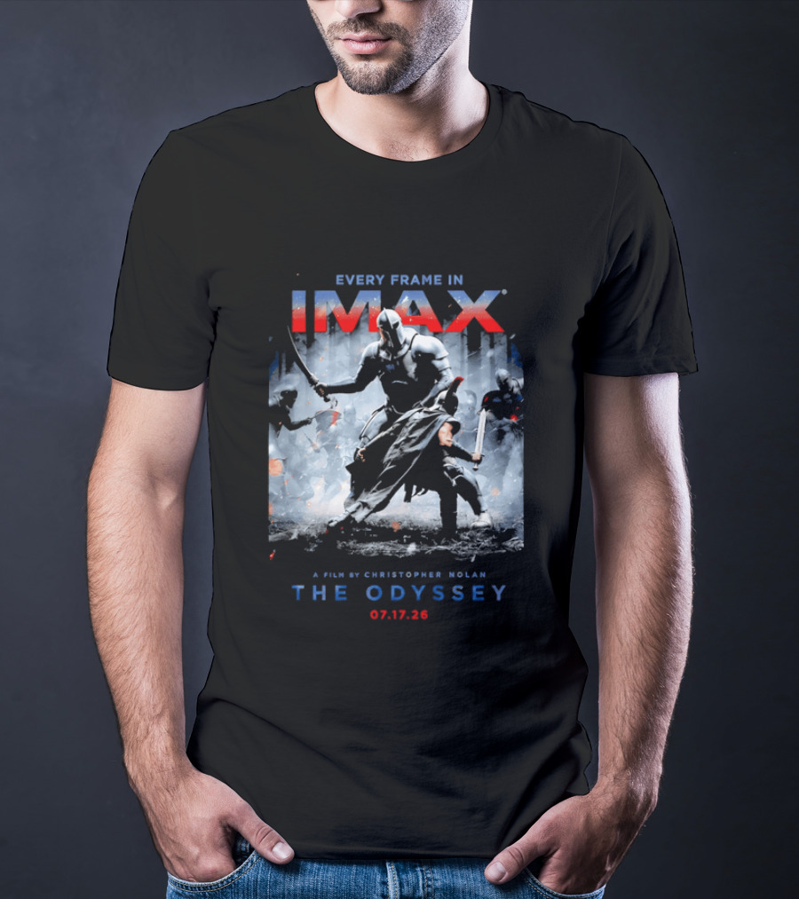 Every Frame In IMAX A Film By Christopher Nolan The Odyssey 07.17.26 T-Shirt