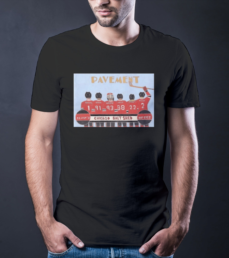 Pavement Band Chicago Salt Shed Nap Eyes July 22 2026 Hockey T-Shirt