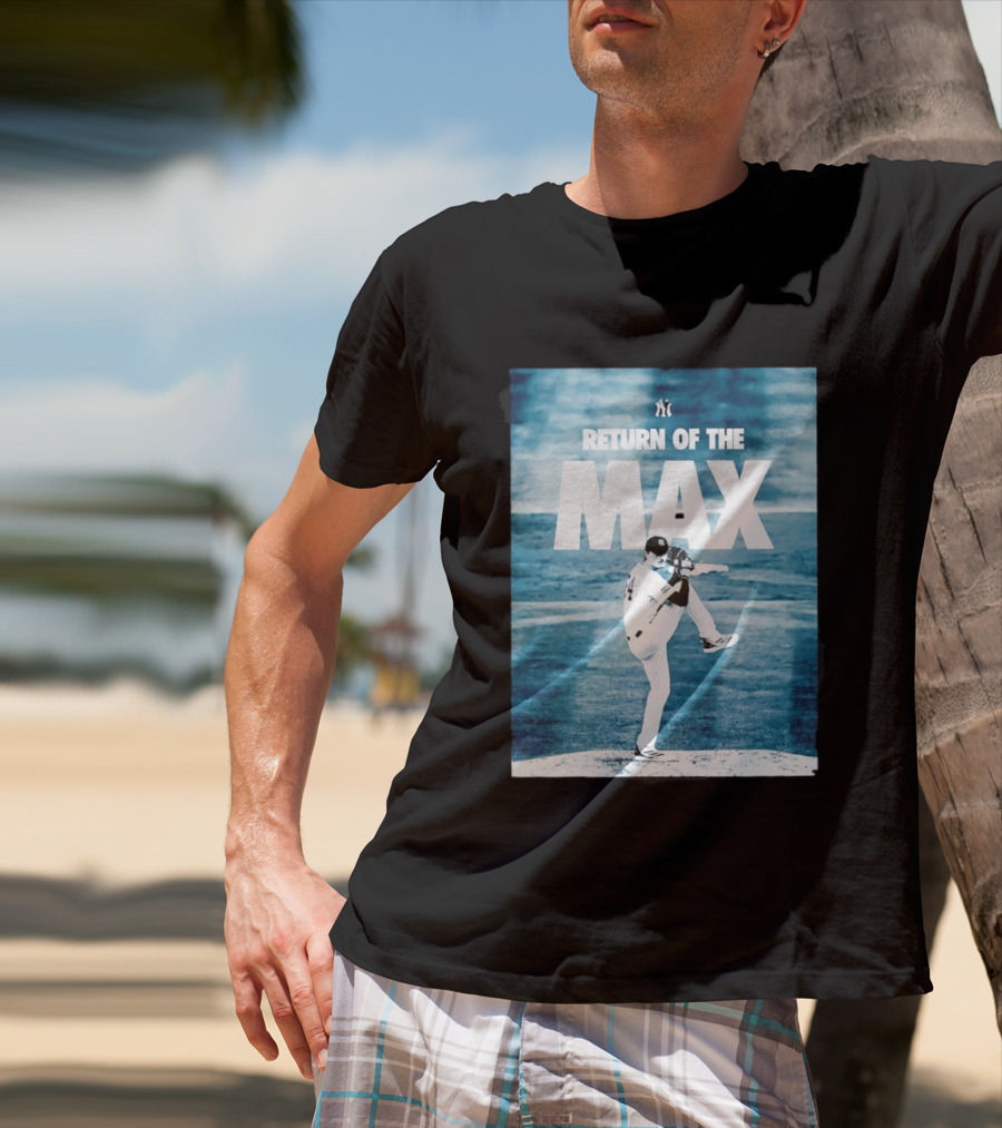 Return Of The Max Fried New York Yankees 54 MLB Pitching Action T-Shirt