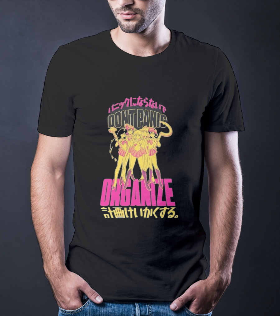 Sailor Moon Don't Panic Organize Japanese T-Shirt