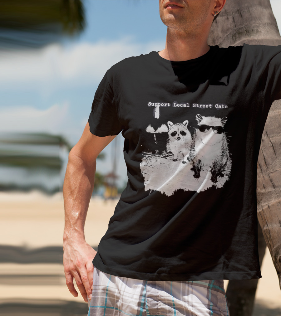 Support Local Street Cats Feline Advocacy T-Shirt