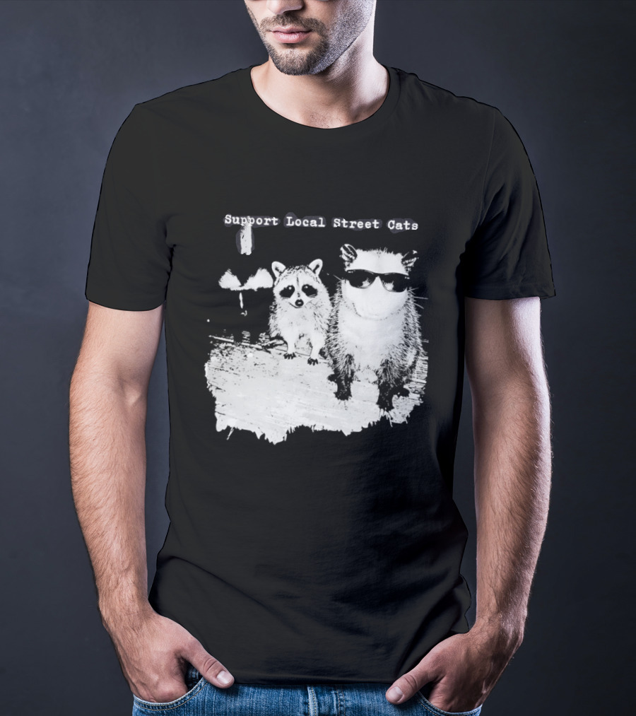 Support Local Street Cats Feline Advocacy T-Shirt