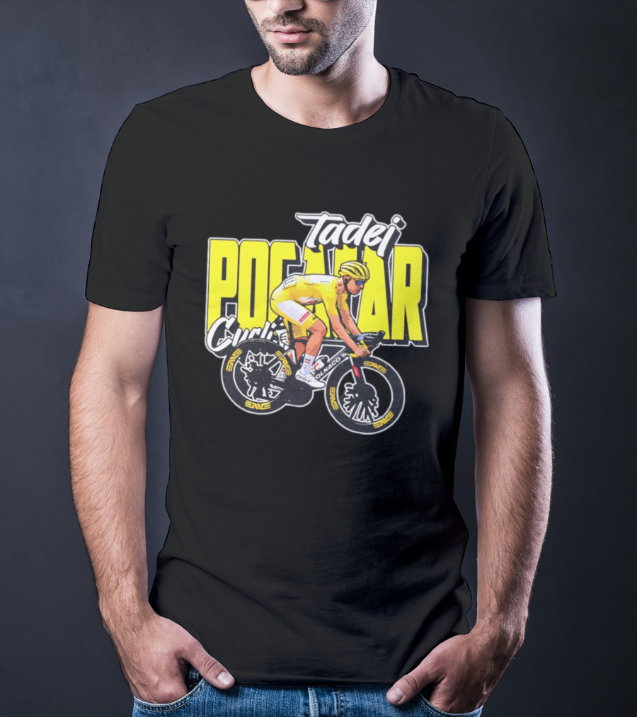 Tadej Pogačar Cyclist Colnago Yellow Jersey T-Shirt