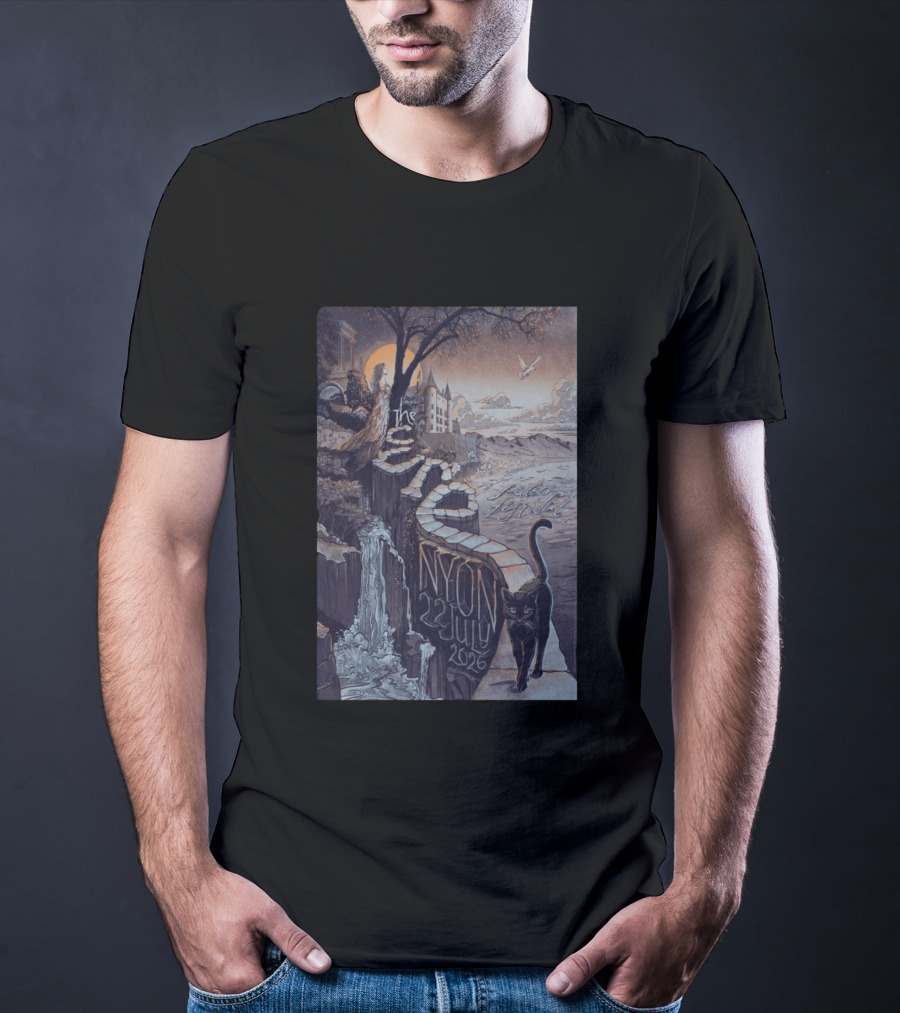 The Cure Paléo Festival Nyon 23 July 2026 Cat And Castle Scenic Pathway T-Shirt