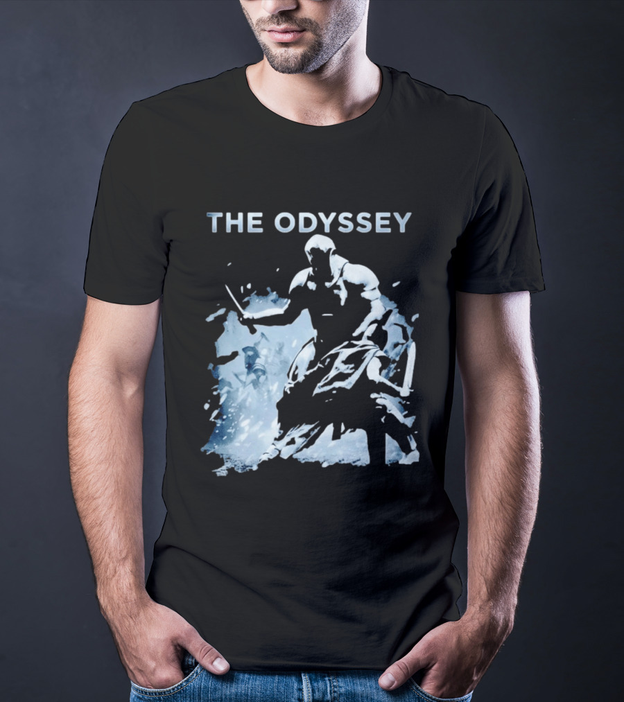 The Odyssey Warrior Dual Blade Combat Hooded Adventure T-Shirt