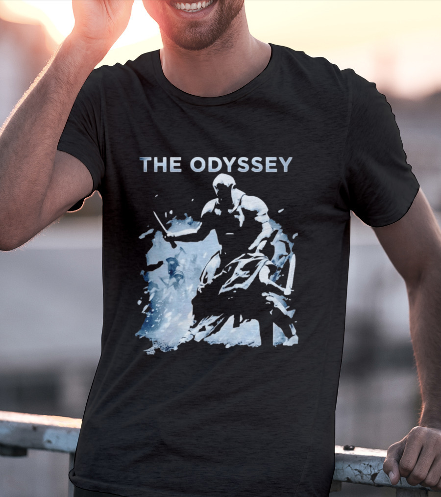 The Odyssey Warrior Dual Blade Combat Hooded Adventure T-Shirt