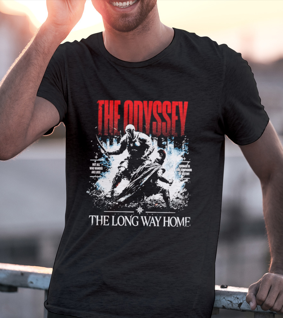The Odyssey The Long Way Home Skiing Adventure T-Shirt