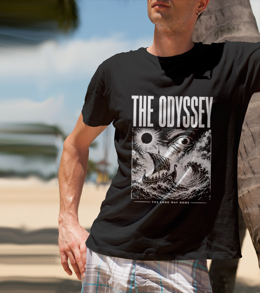 The Odyssey The Long Way Home Greek Mythology Sea Adventure T-Shirt