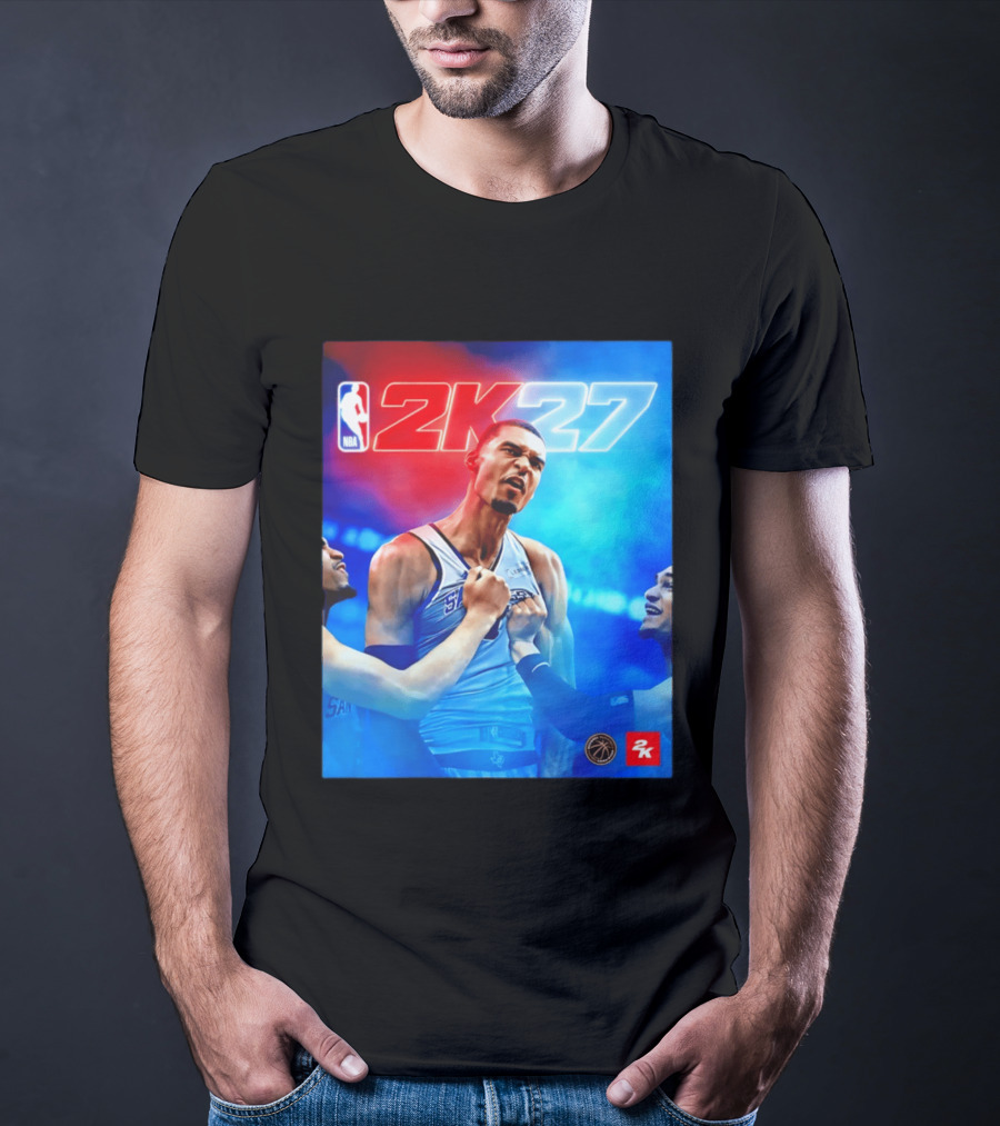 NBA 2K27 Victor Wembanyama San Antonio Spurs T-Shirt
