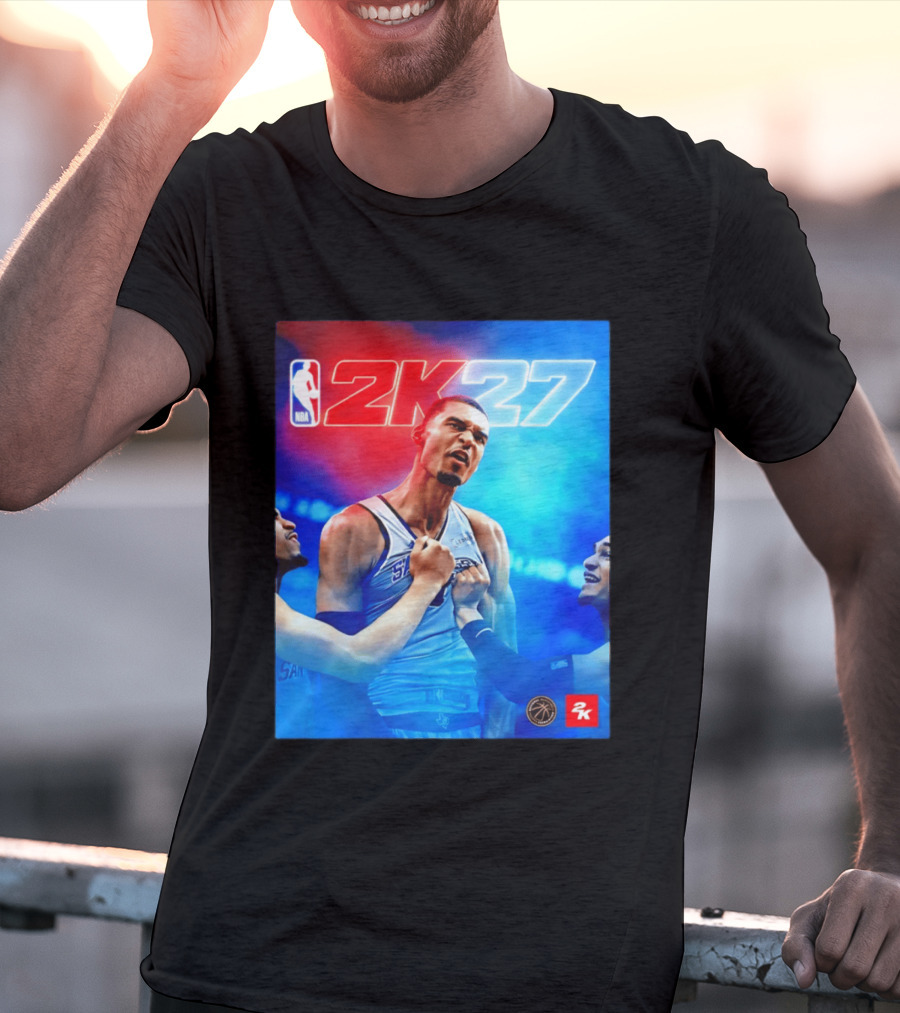 NBA 2K27 Victor Wembanyama San Antonio Spurs T-Shirt