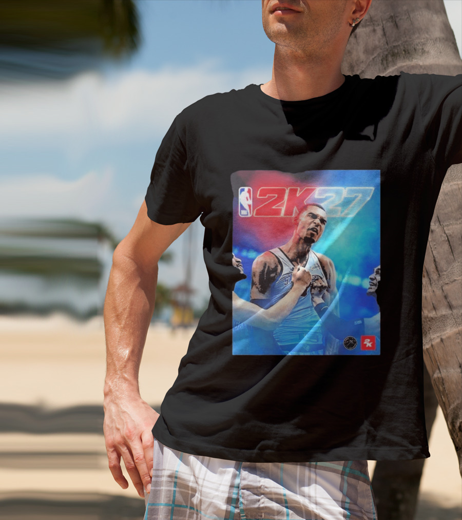 Victor Wembanyama NBA 2K27 Cover Athlete Basketball Gaming 2K Sports T-Shirt