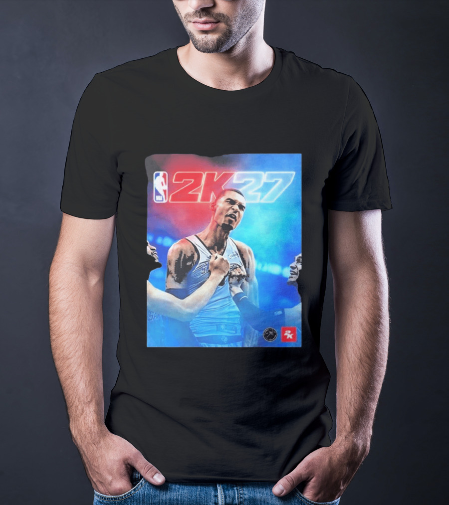 Victor Wembanyama NBA 2K27 Cover Athlete Basketball Gaming 2K Sports T-Shirt