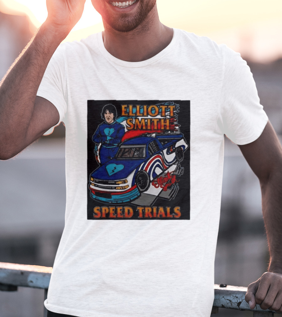 Elliott Smith Speed Trials Racing Car T-Shirt
