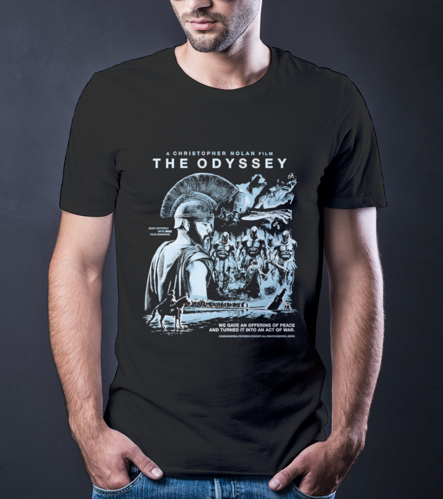 Christopher Nolan Film The Odyssey Offering Of Peace Act Of War T-Shirt