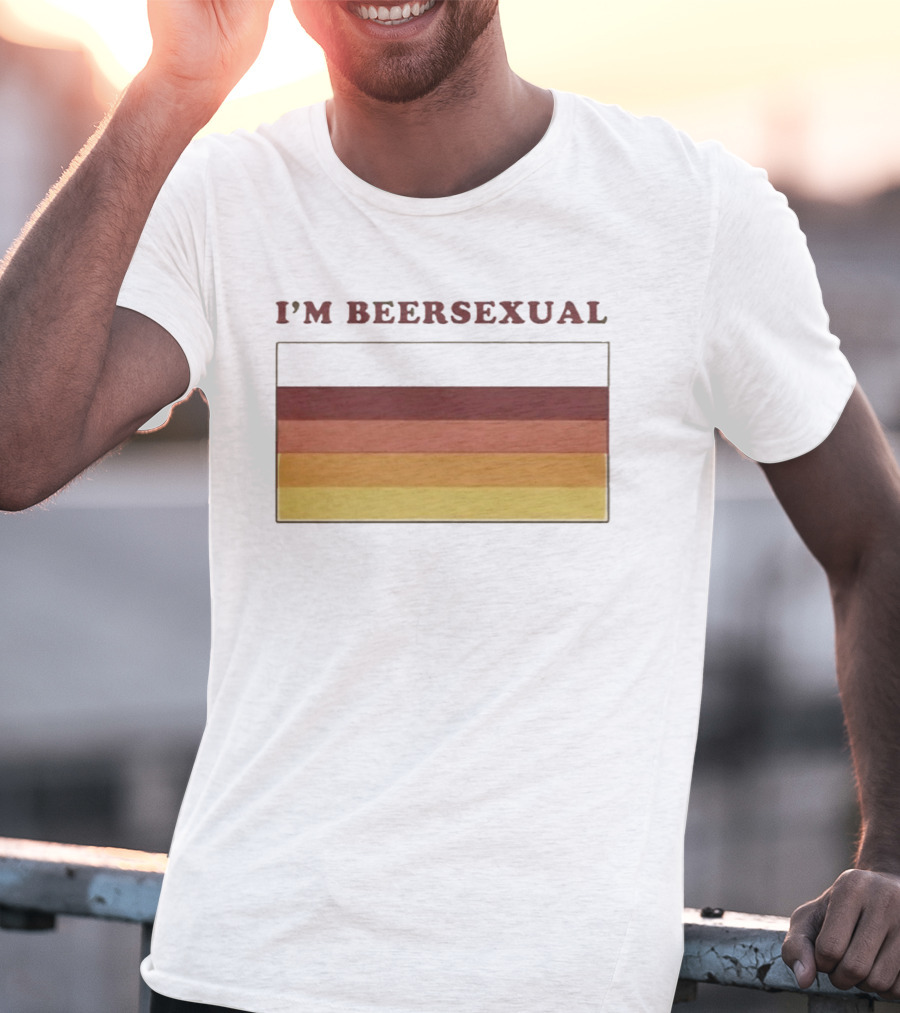 I'm Beersexual Beer Pride Flag Stripes T-Shirt