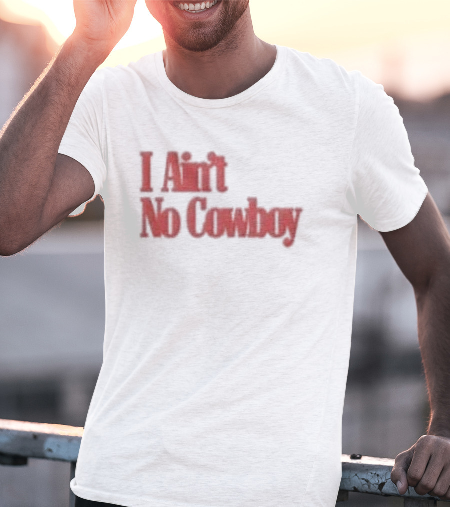 Luke Combs Nicole I Ain't No Cowboy Bold Red T-Shirt