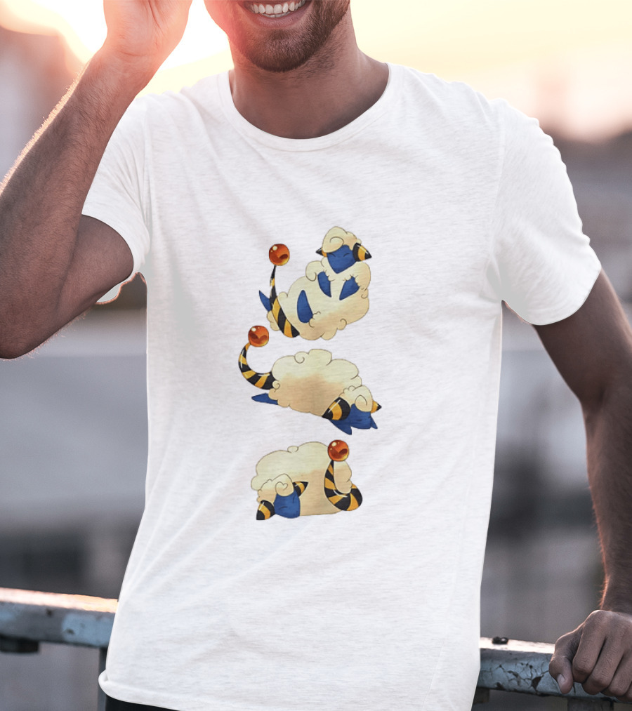 Mareep Trio In Sleepy Poses Cozy Nights T-Shirt