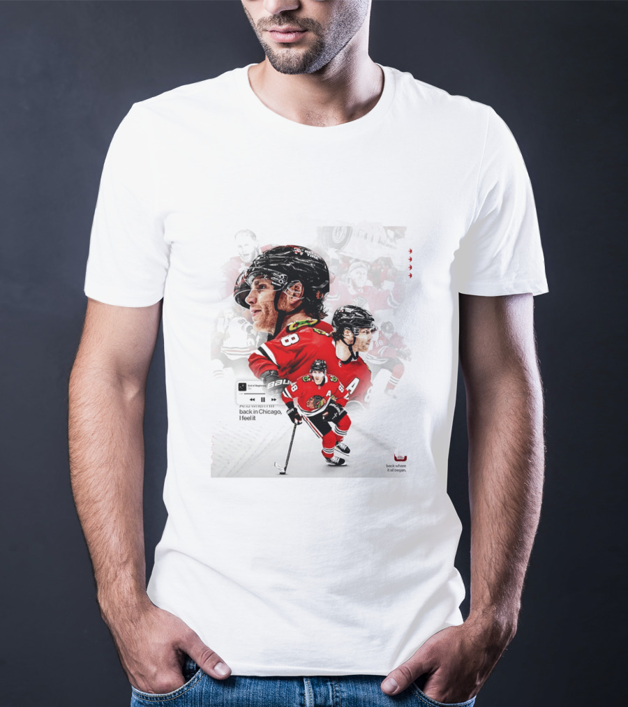Patrick Kane Chicago Blackhawks Back Where It All Began End Of Beginning 88 T-Shirt