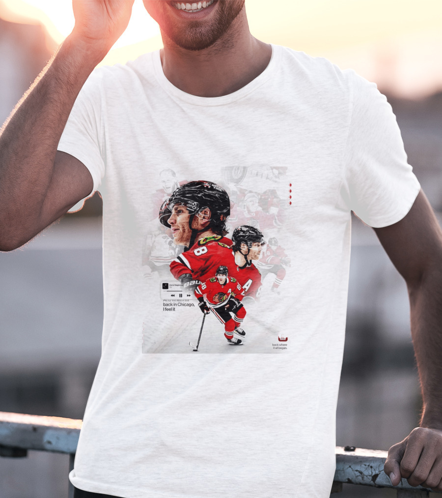 Patrick Kane Chicago Blackhawks Back Where It All Began End Of Beginning 88 T-Shirt