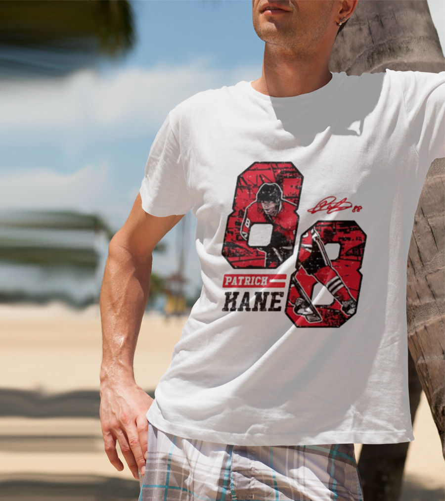 Patrick Kane Chicago Blackhawks 88 Comic Style Collaboration T-Shirt