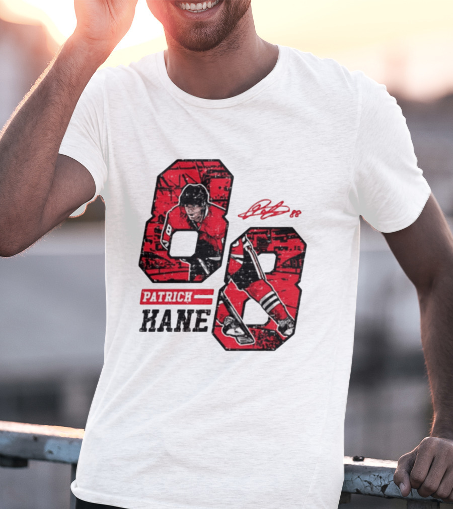Patrick Kane Chicago Blackhawks 88 Comic Style Collaboration T-Shirt