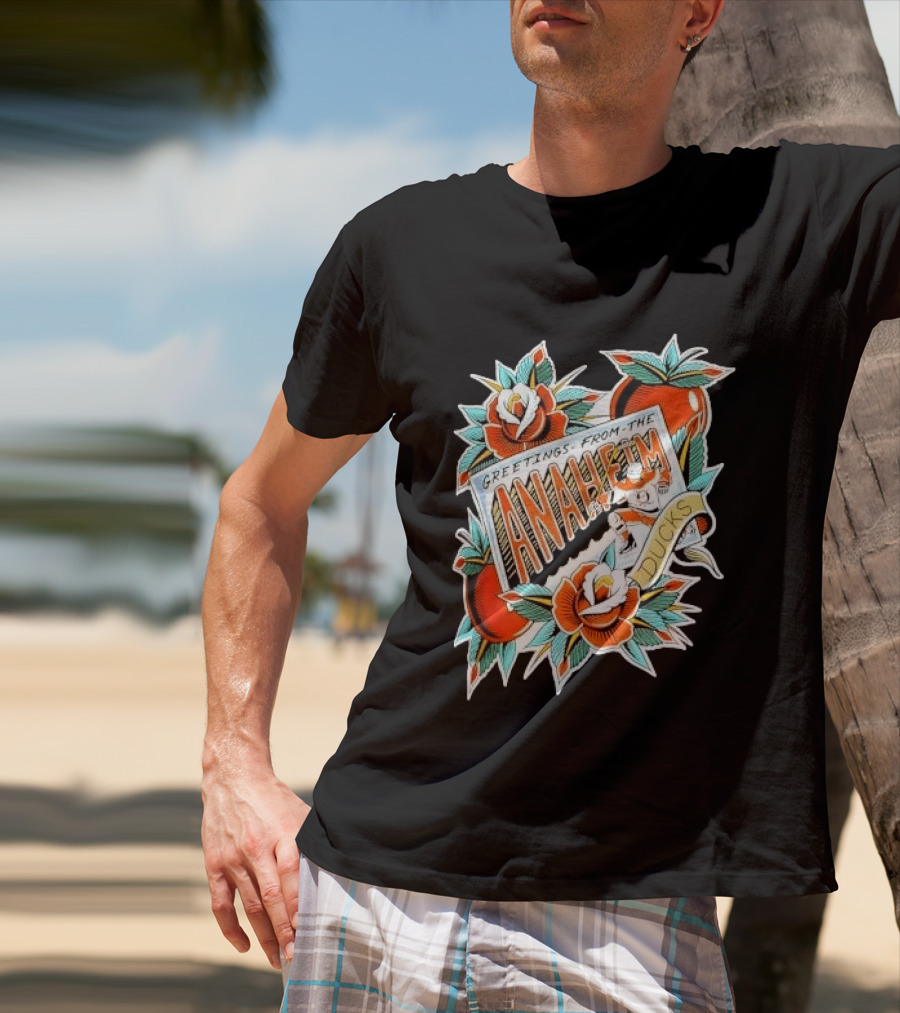 Greetings From The Anaheim Ducks Hockey Tattoo T-Shirt