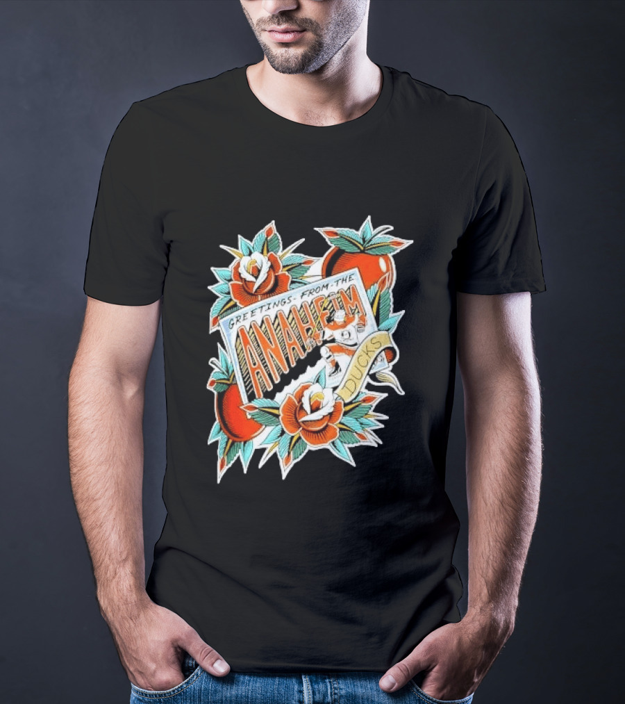 Greetings From The Anaheim Ducks Hockey Tattoo T-Shirt