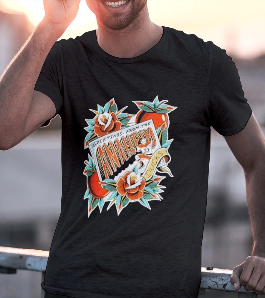 Greetings From The Anaheim Ducks Hockey Tattoo T-Shirt
