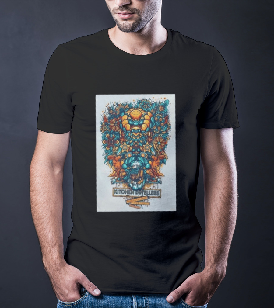 Kitchen Dwellers Winter Park CO July 24 25 2026 Tour Psychedelic Floral T-Shirt