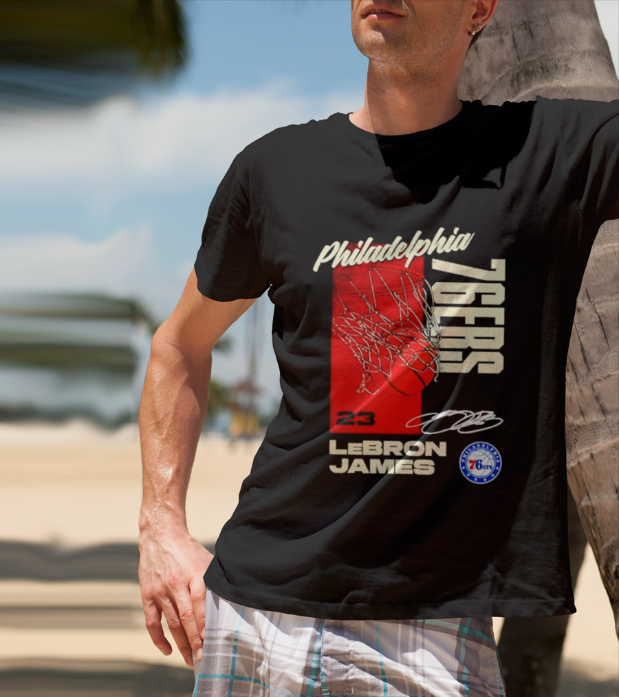 LeBron James 23 Philadelphia 76ers Basketball T-Shirt