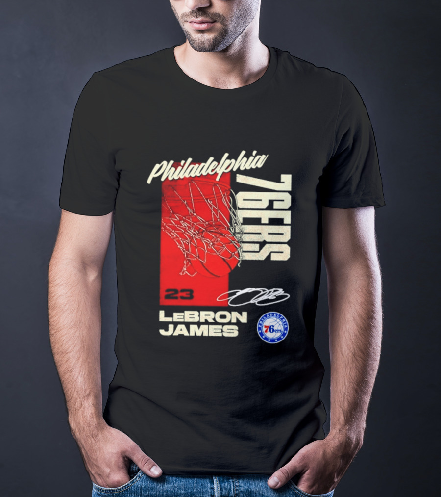 LeBron James 23 Philadelphia 76ers Basketball T-Shirt