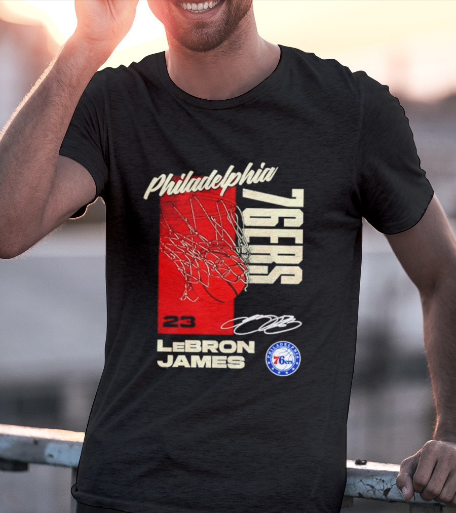 LeBron James 23 Philadelphia 76ers Basketball T-Shirt