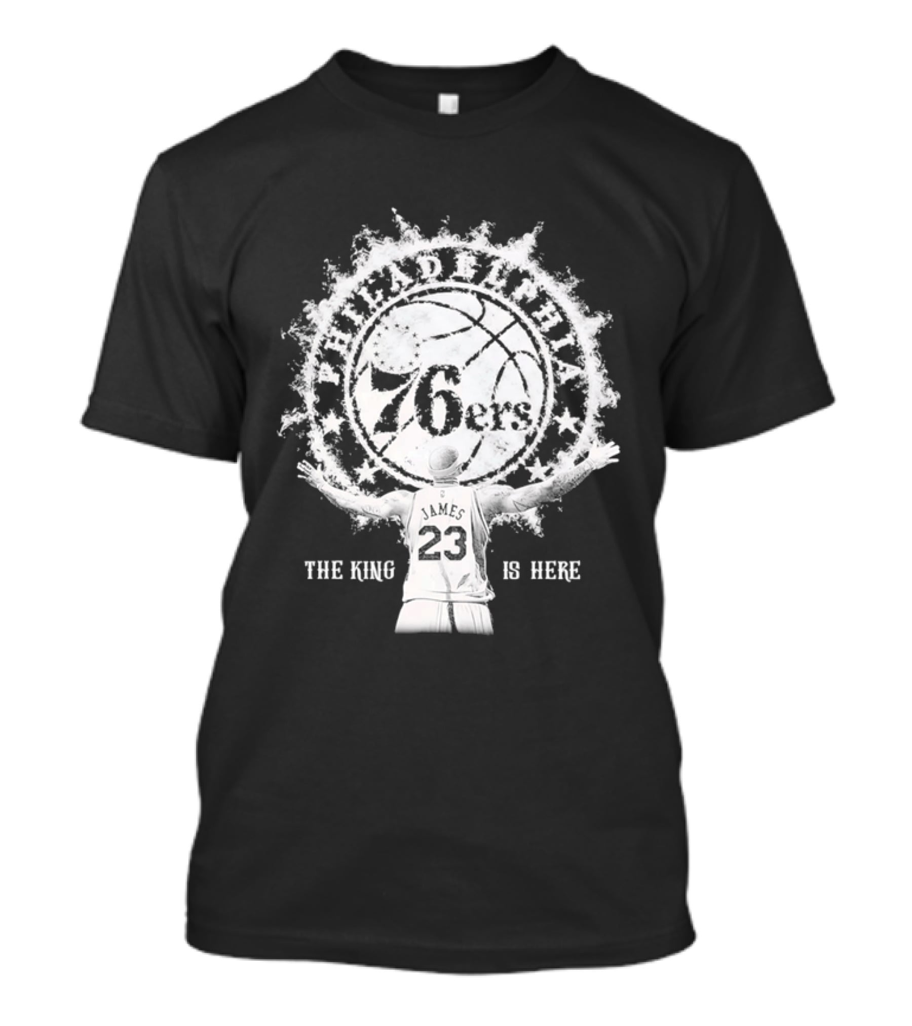 Philadelphia 76ers 23 Witness The King Is Here T-Shirt