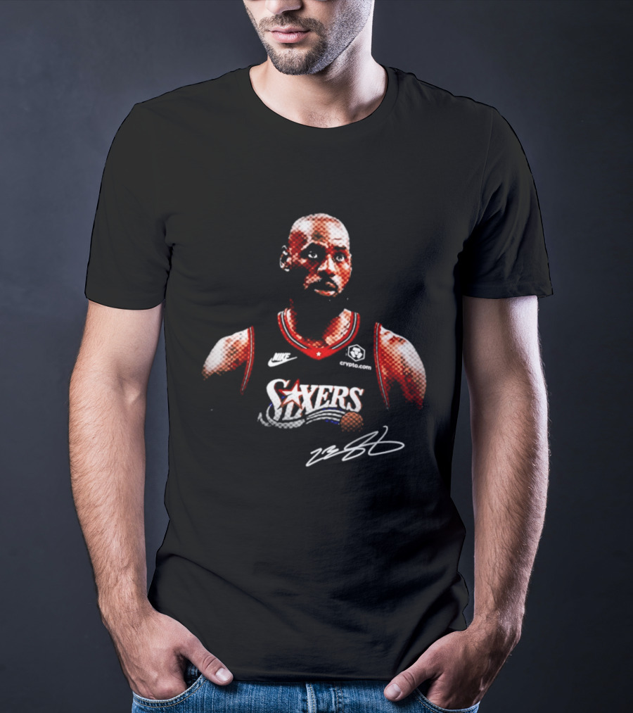 LeBron James Sixers Basketball Jersey Crossover Fan T-Shirt