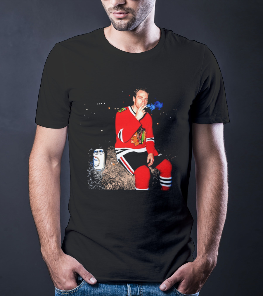 Patrick Kane Chicago Blackhawks Showtime Smoking Retro Aesthetic T-Shirt
