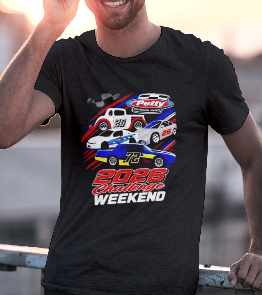 Petty International Raceway 2026 Challenge Weekend Race Cars 20 26 72 T-Shirt