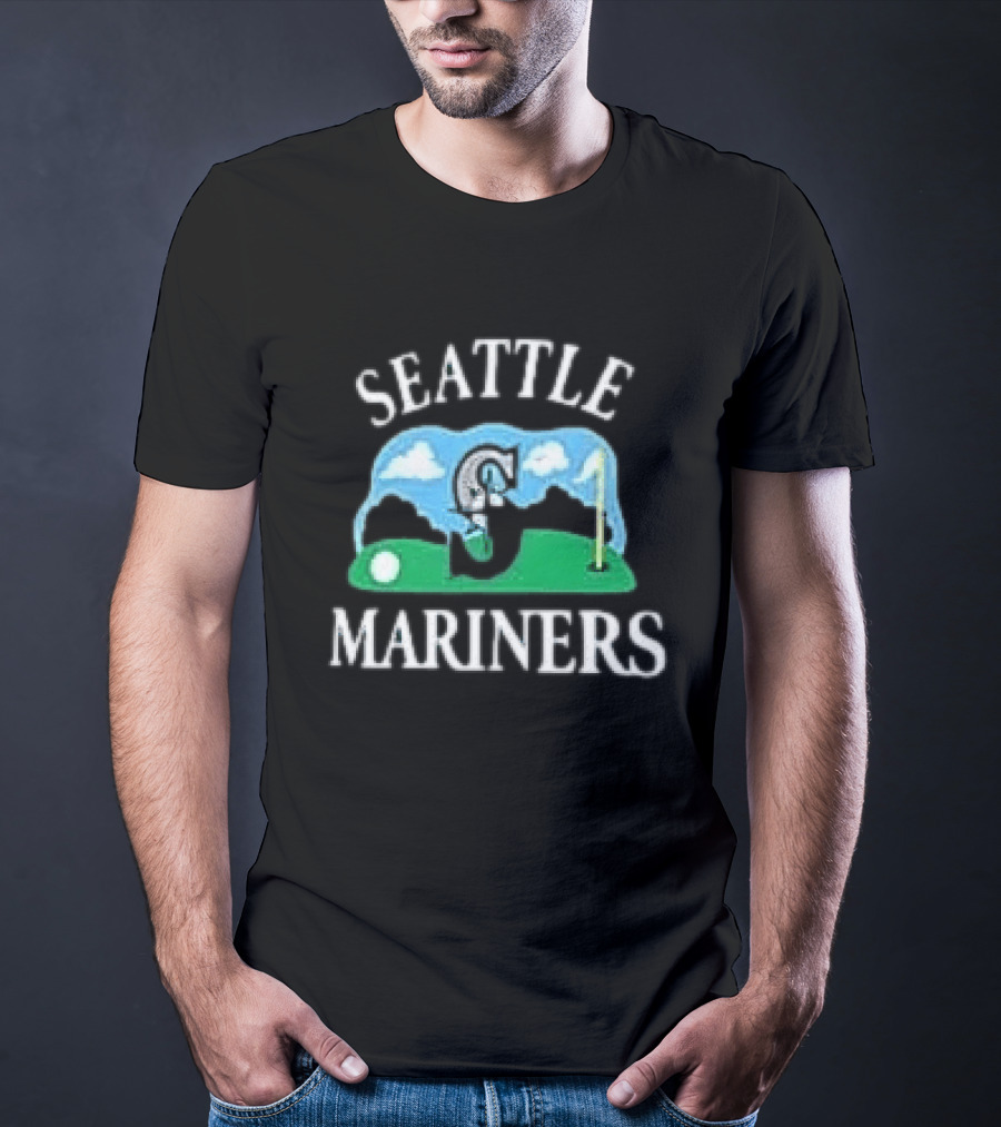 Seattle Mariners '47 Plackard Foundation Unicorn Golf T-Shirt