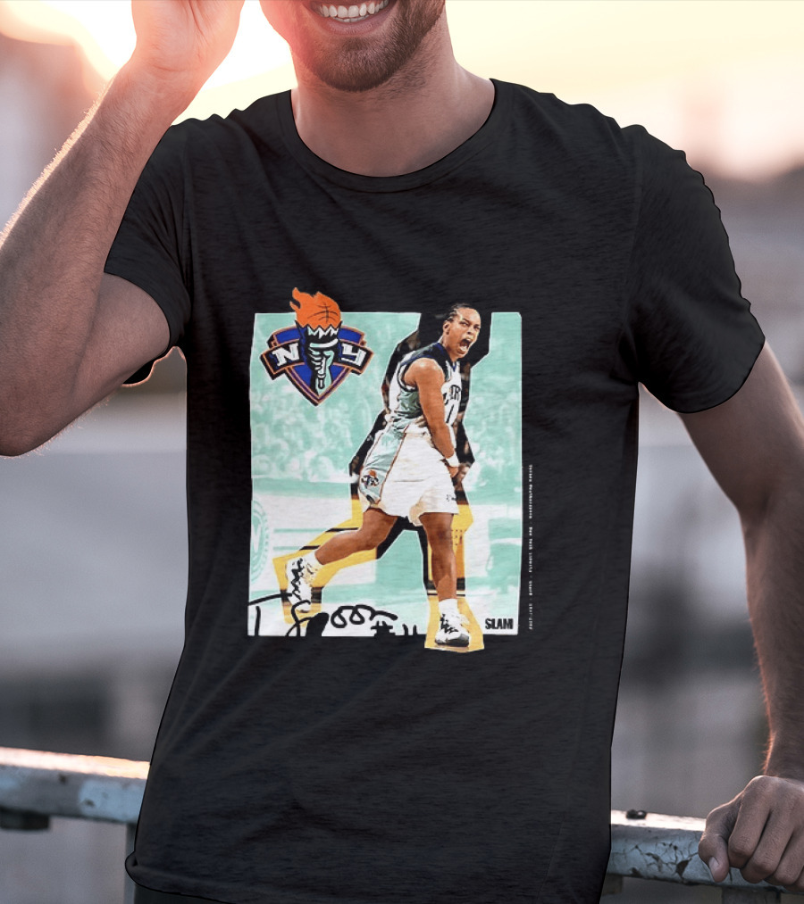 WNBA Legends Teresa Weatherspoon New York Liberty SLAM T-Shirt