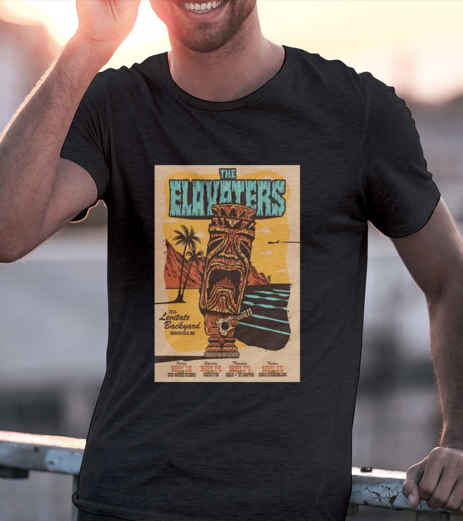The Elovaters 2026 Levitate Backyard Marshfield MA Event With The Guess Who Max DJ Boppa Emily Rose Sept 18 25 T-Shirt