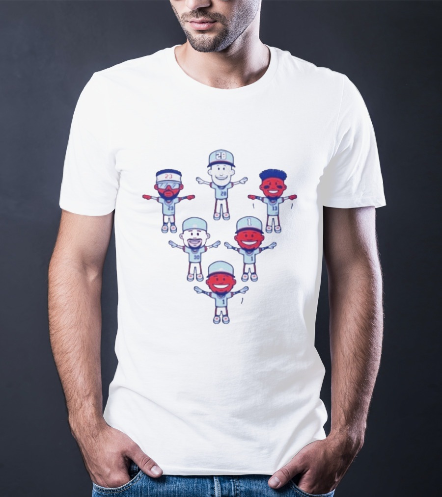 Chris Sale Keep Flying 2 Baseball Cartoon Characters With Numbers T-Shirt