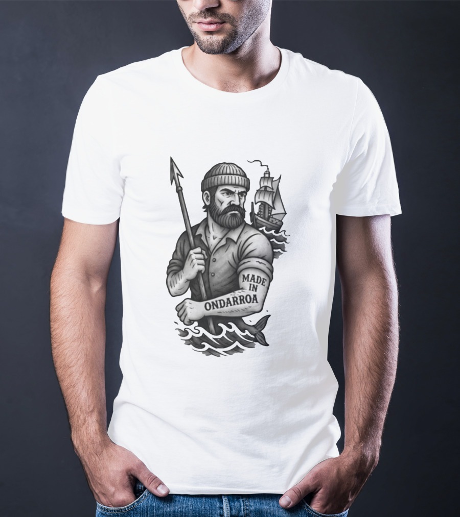 Inigo Martinez Basque Planet Made In Ondarroa Sailor And Ship T-Shirt