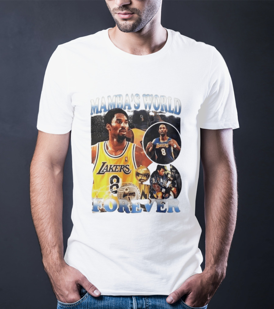 Mamba's World Forever Lakers Kobe Bryant 8 T-Shirt
