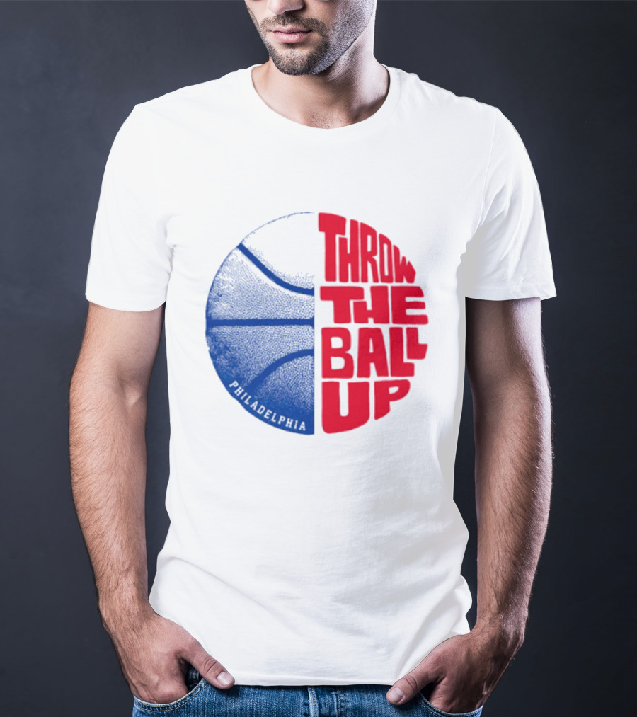 LeBron James Philadelphia 76ers Throw The Ball Up Basketball T-Shirt