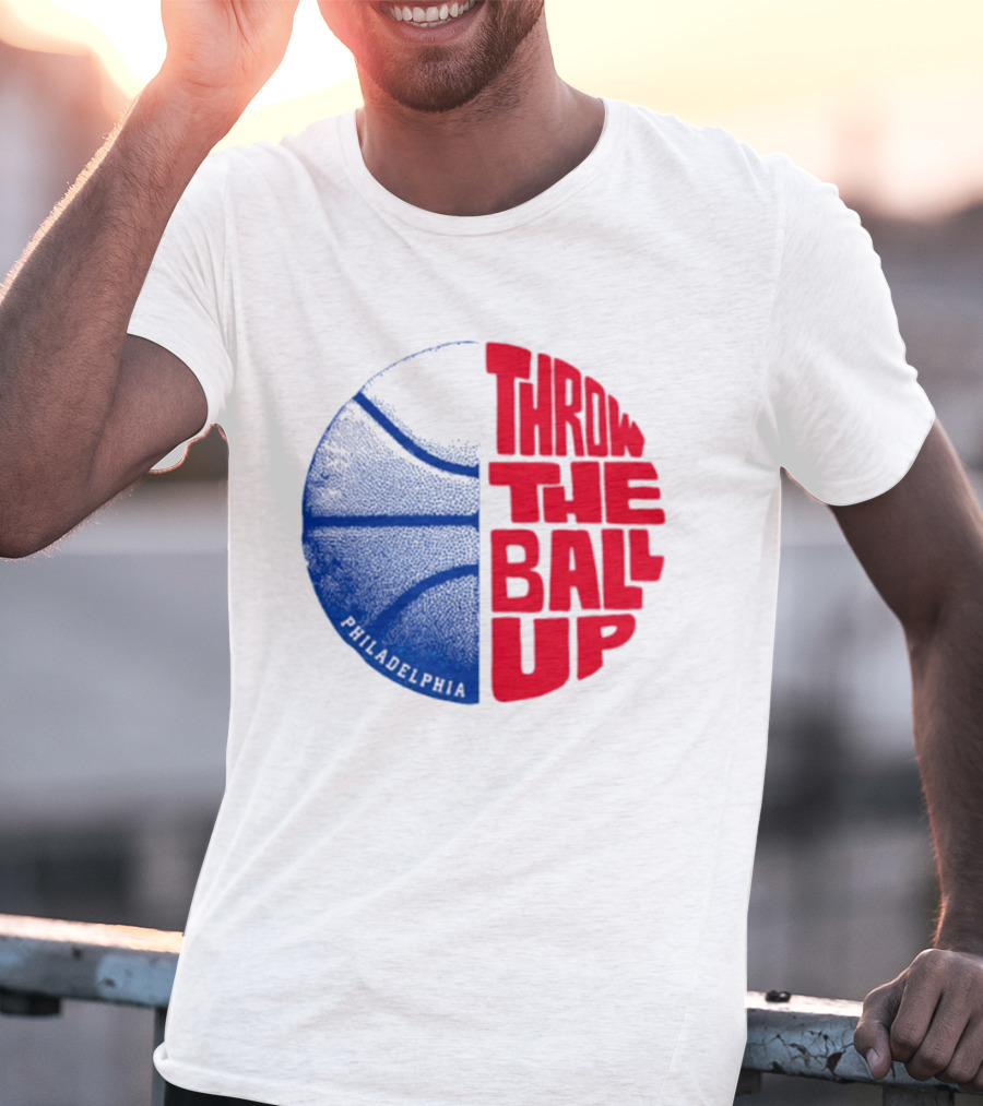LeBron James Philadelphia 76ers Throw The Ball Up Basketball T-Shirt