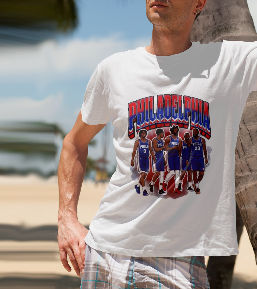 Philadelphia Basketball Starting 5 PHILA 23 0 T-Shirt