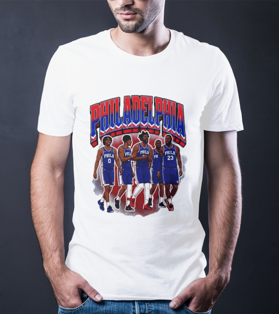 Philadelphia Basketball Starting 5 PHILA 23 0 T-Shirt