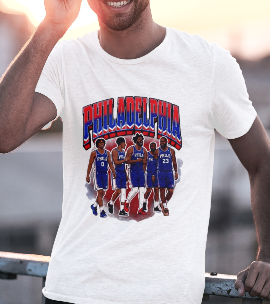 Philadelphia Basketball Starting 5 PHILA 23 0 T-Shirt