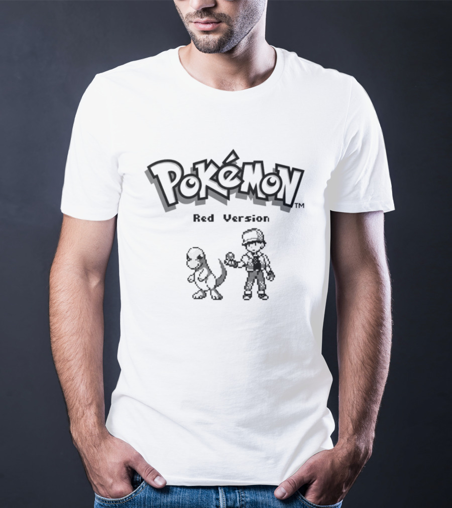Pokémon Red Version 30th Anniversary 8 Bit Game T-Shirt