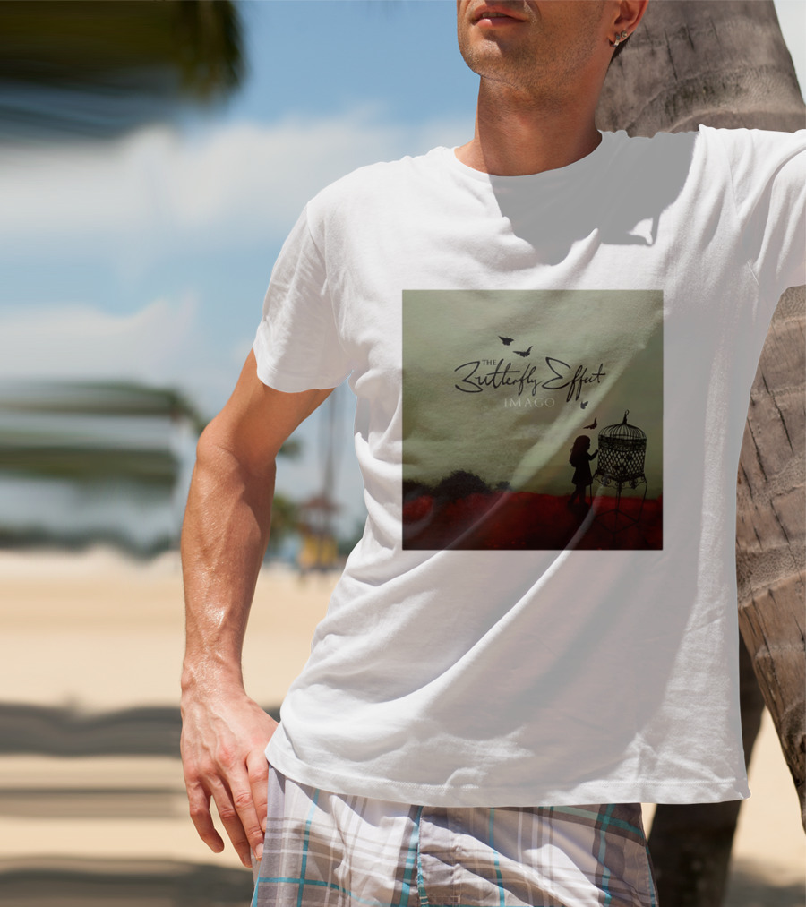 The Butterfly Effect IMAGO Silhouette With Birdcage And Butterflies T-Shirt
