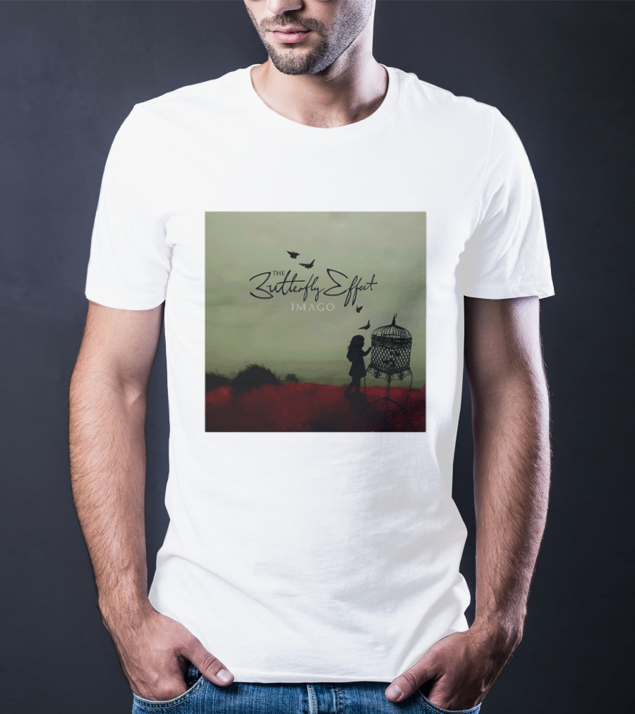 The Butterfly Effect IMAGO Silhouette With Birdcage And Butterflies T-Shirt